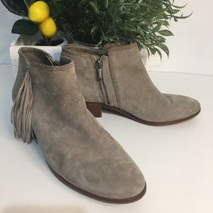 Sam Edelman Tan Suede Booties Size 8M